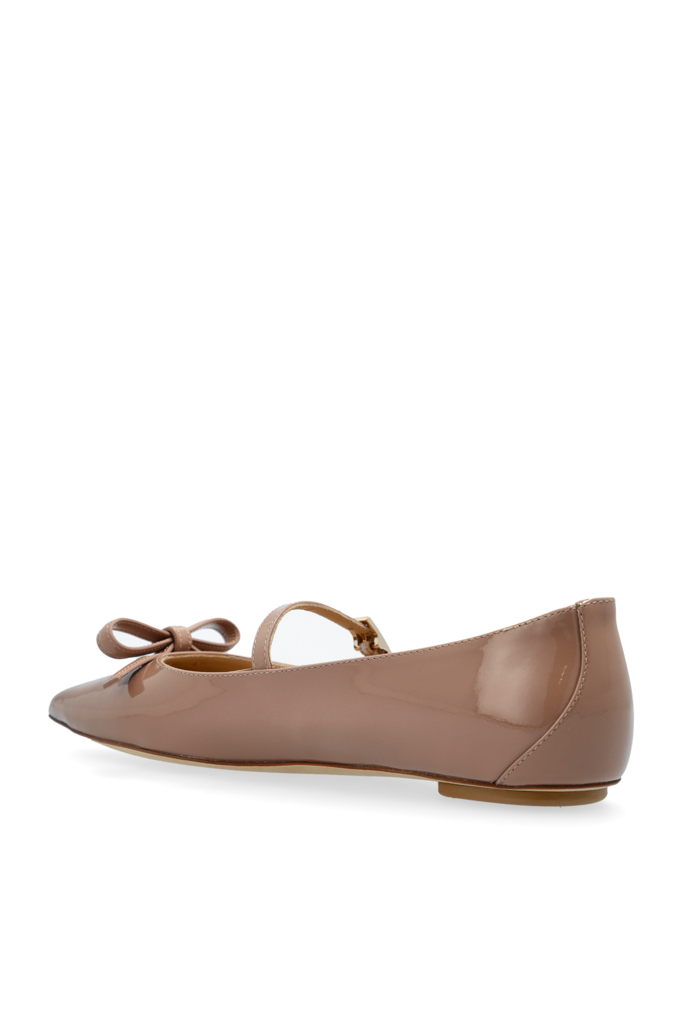 バレエシューズ STUART FELICITY PATENT LEATHER MARY-JANE BALLERINAS Beige Patent ballet flats Felicity Stuart Weitzman - Vitkac